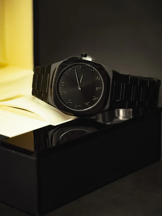 Arabic Aura Metallic watch