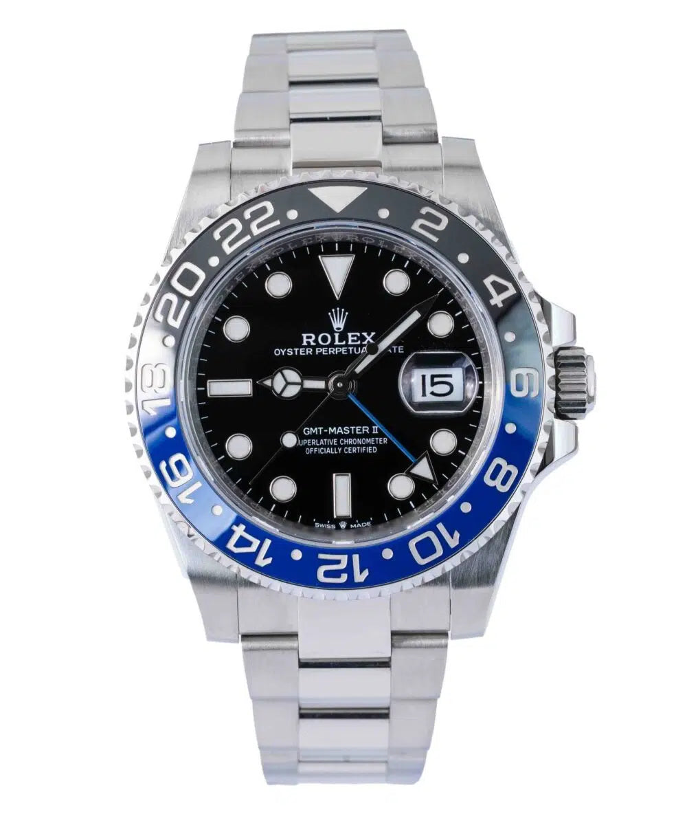 Rolex GMT Master Blue/Black olyster chain
