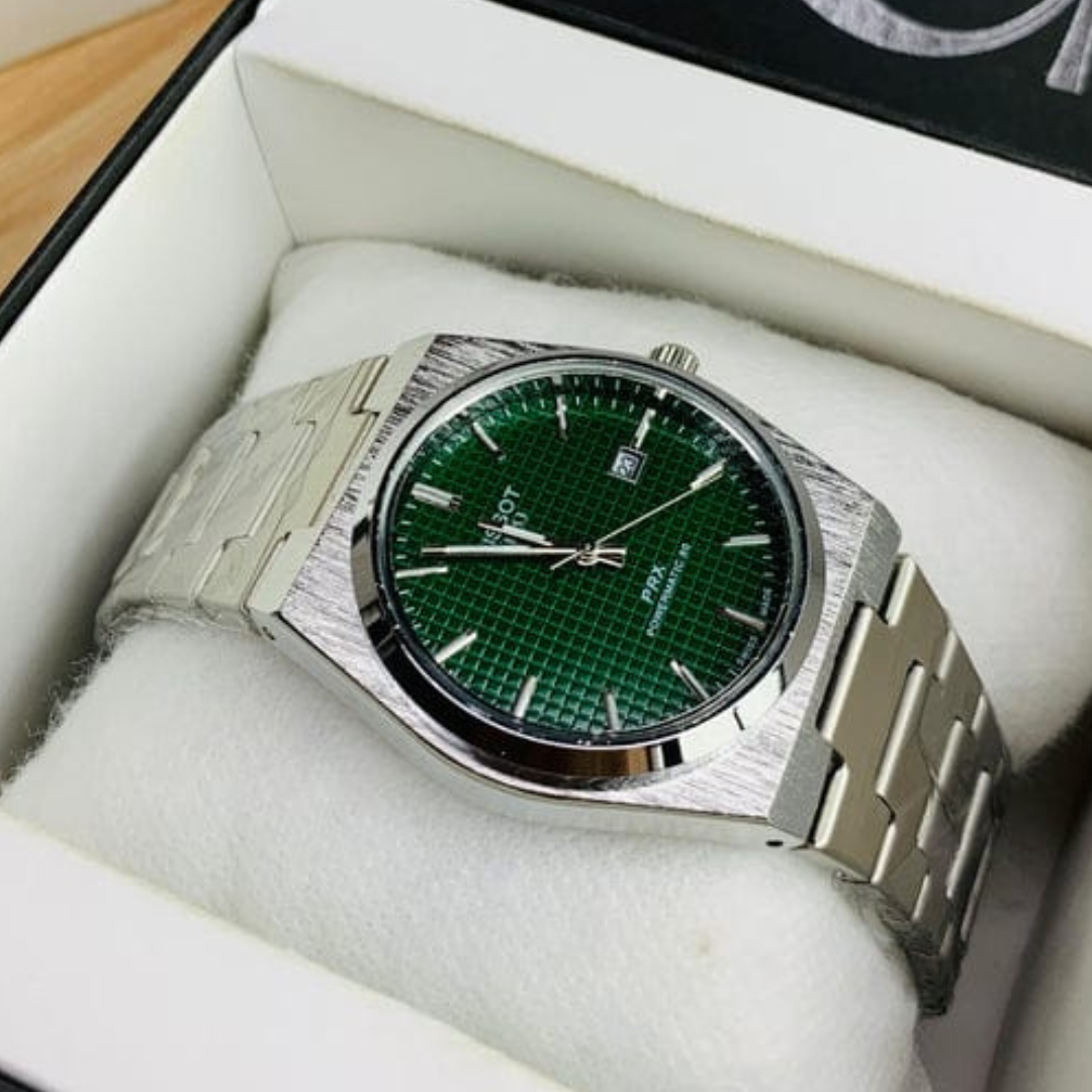 Tissot prx Silver green