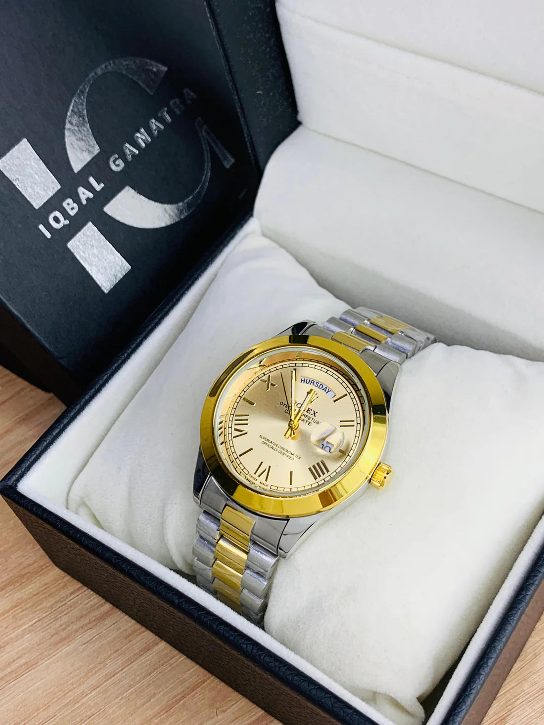 Rolex Day&Date Roman Model (Two Tone Gold)