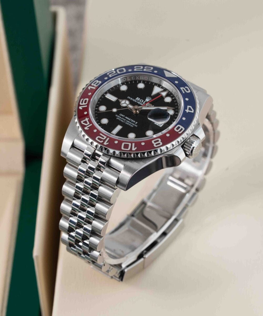 Rolex gmt master blue / red jubilee chain