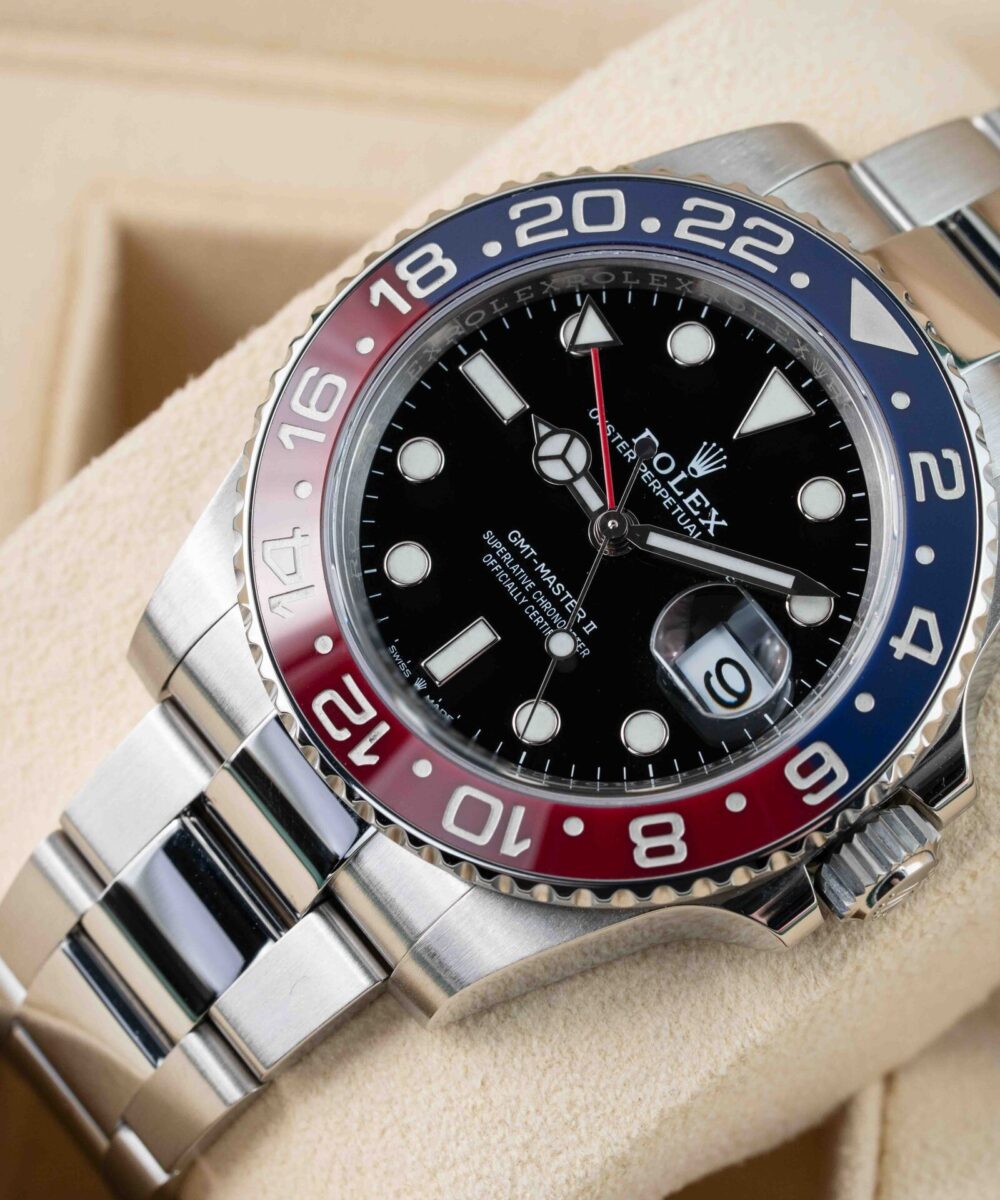 Rolex GMT Master Olyster chain Blue/Red