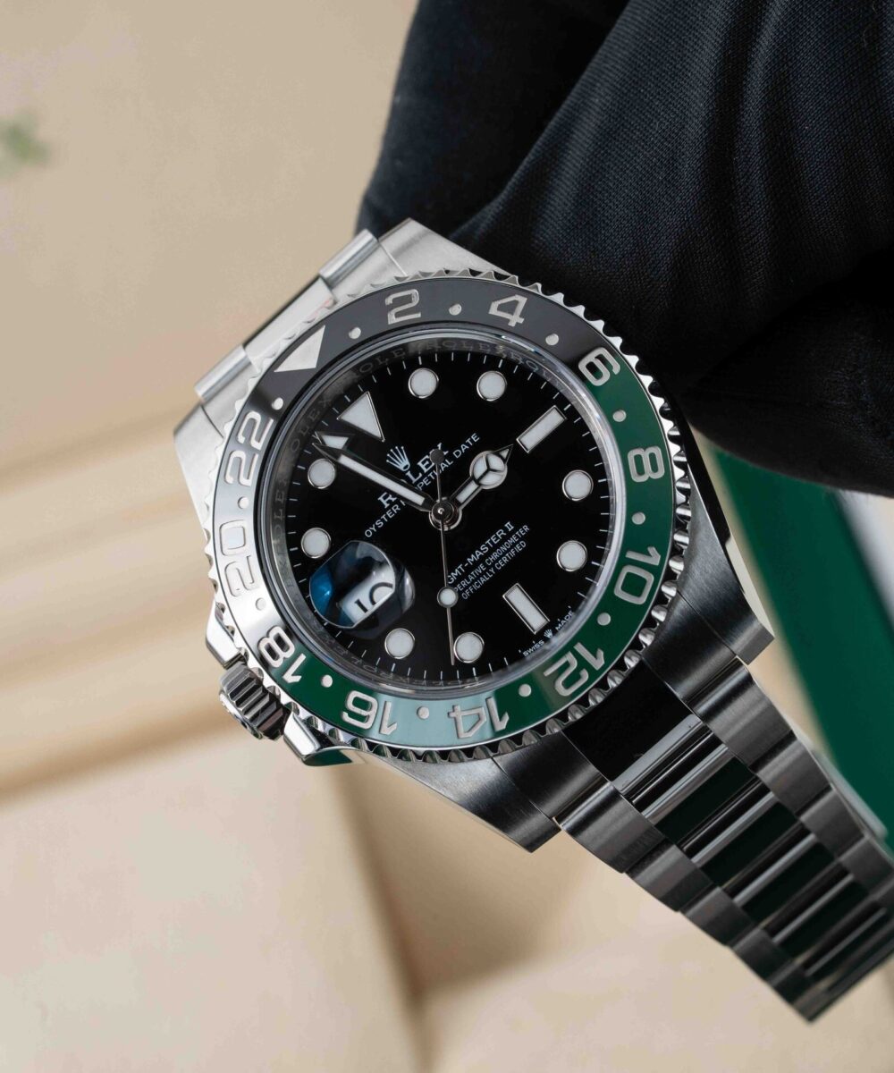 Rolex GMT Master Green/Black olyster chain