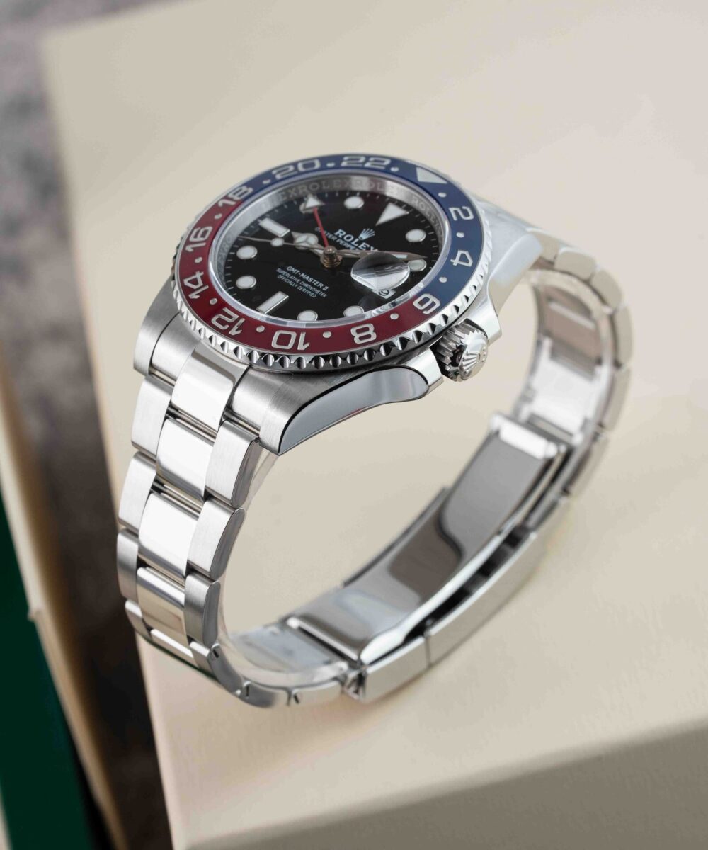 Rolex GMT Master Olyster chain Blue/Red