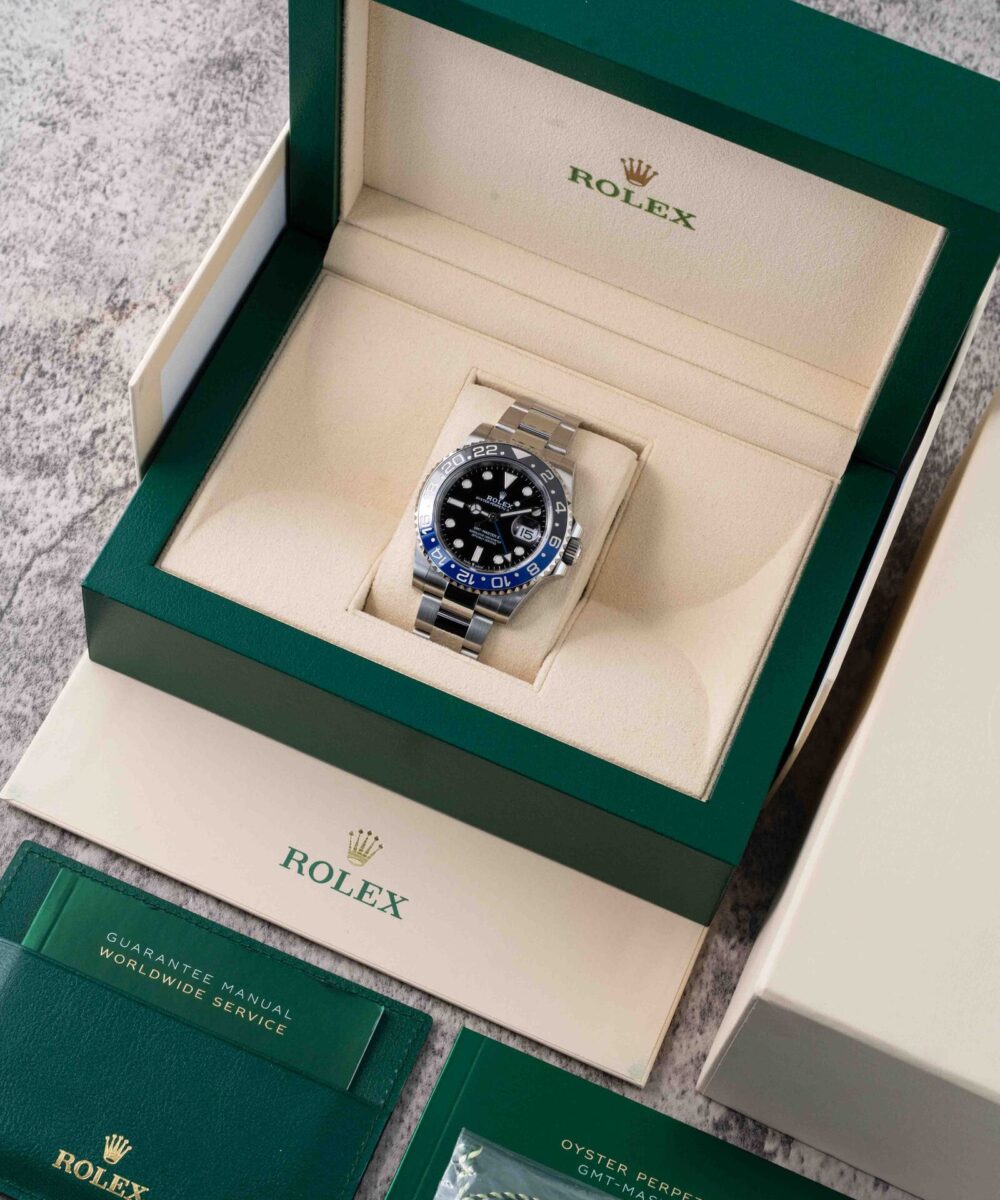Rolex GMT Master Blue/Black olyster chain
