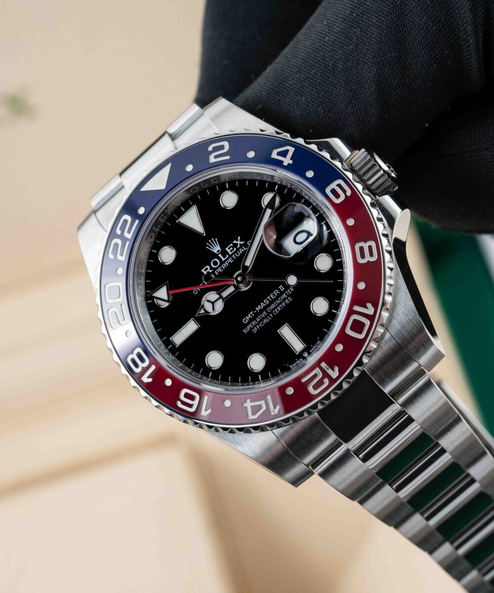Rolex GMT Master Olyster chain Blue/Red