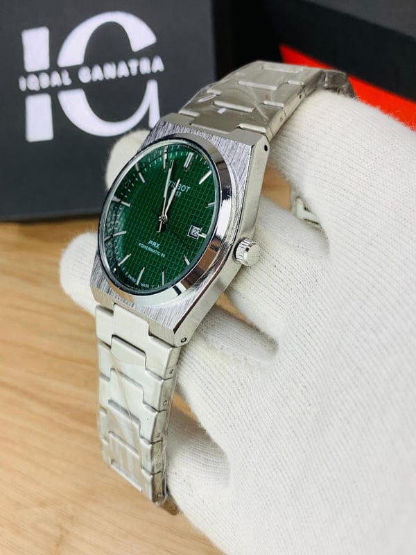 Tissot prx Silver green