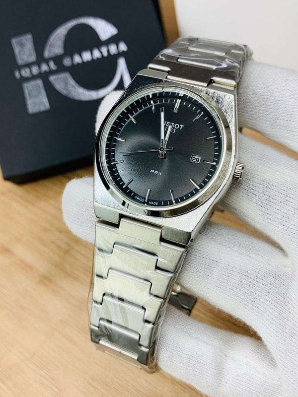 Tissot prx silver black