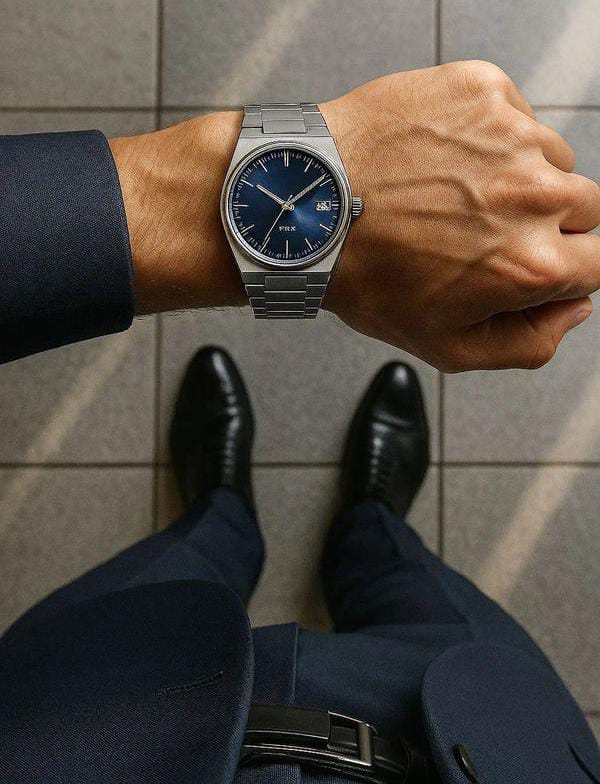 Tissot prx Silver blue