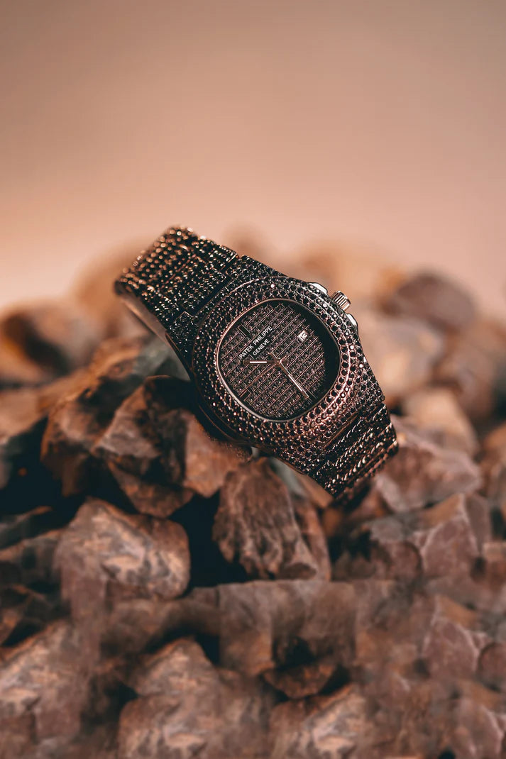 PATEK PHILIPPE GENTS DIAMOND BLACK STONE