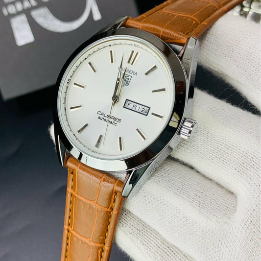 Tag Calibre 5 Watch With Day&Date (Brown)