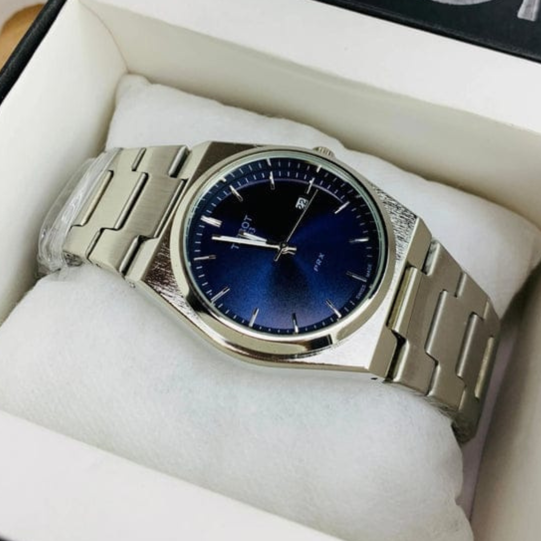 Tissot prx Silver blue