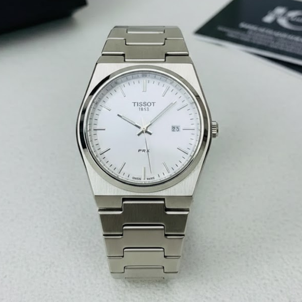 Tissot prx Silver white