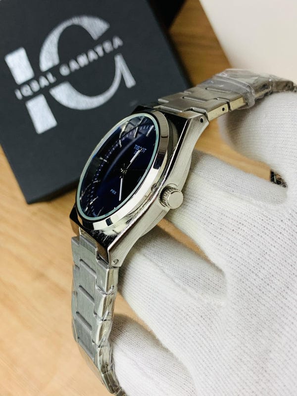 Tissot prx silver black