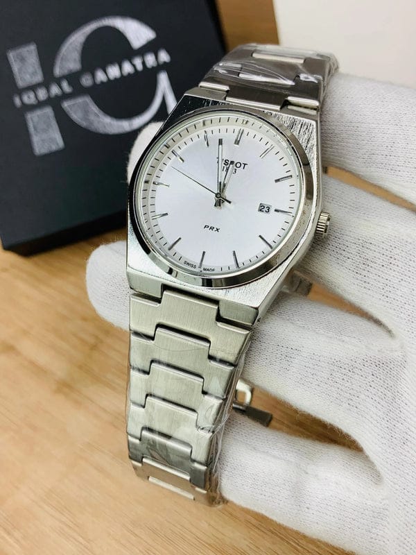 Tissot prx Silver white