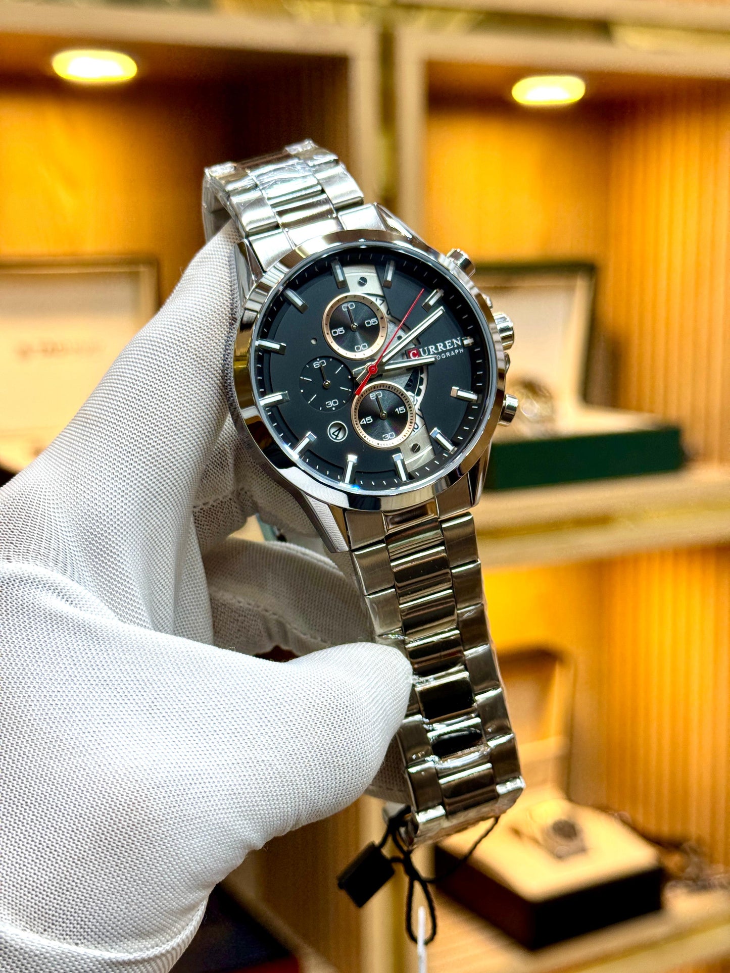 CURREN orignal Quartz movement- Silver